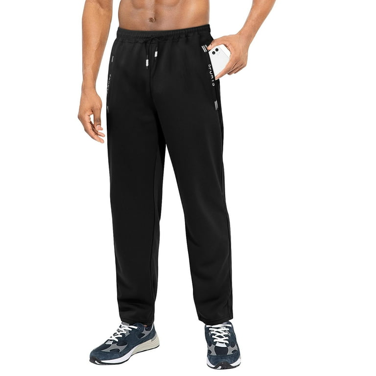 Htwon Men s Casual Streetwear Ice Silk Joggers Pants Sweatpants