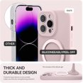 thumbnail image 5 of for iPhone 14 Pro Max Case Liquid Silicone Magsafe Magnetic Stand with Screen Protector Full Protection Slim Shockproof Protective Case Cover 6.7 Inch - Pink, 5 of 6