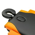 thumbnail image 6 of 3 Sections Folding Portable Aluminum Foot Beauty Massage Table 60CM Wide Black & Orange, 6 of 24