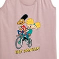 thumbnail image 3 of Hey Arnold! - Arnold and Gerald on Bike - Women's Racerback Tank Top, 3 of 5