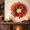 D, variant on 18 Inch Fall Maple Leaf Wreath, Artificial Floral Berry Burlap Bow Autumn Front Door Harvest Decor Wreath