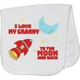 thumbnail image 2 of Inktastic I Love My Granny to the Moon and Back Baby Burp Cloth, 2 of 3