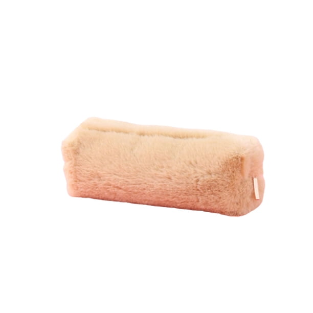 Matsuzay Estuche para lápices de felpa de gran capacidad, estuche para lápices, estuche con cierre de cremallera, bolsas de almacenamiento para Carpetas de archivos Caqui