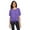 GRAPE, variant on Dp617W Ladies' Perfect Fit Tie-Front Blouse, DP617W ,GRAPHITE ,M
