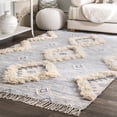 thumbnail image 1 of nuLOOM Savannah Moroccan Fringe Area Rug, 5' x 8', Blue, 1 of 3
