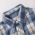 thumbnail image 7 of AnuYalue Flannel Shirts for Men Lightweight Button Down Plaid T-Shirt Casual Lapel Workout Shirt Fashion Loose Fit Tops, 7 of 7