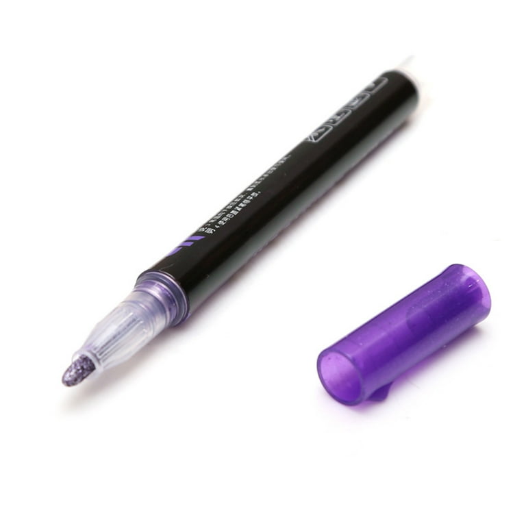 8 Colors Metallic Markers Outline Paint Pens 1mm Line Diy