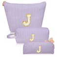 thumbnail image 1 of Junesters Initials - Bolsa De Maquillaje Personalizada, Color Morado, 1 of 1
