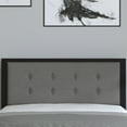 thumbnail image 6 of Merrick Lane Full Size Headboard Dark Gray Fabric Upholstered Button Tufted Headboard With Metal Frame and Adjustable Rail Slots, 6 of 12