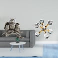 thumbnail image 2 of Figuras de búho, artesanías de animales artificiales, estatua moderna de búho en miniatura, figura esférica hecha de resina y vidrio, ideal para decor, 2 of 8
