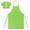 Green, variant on Toptie Cotton Canvas Kids Cooking Aprons and Chef Hat Set