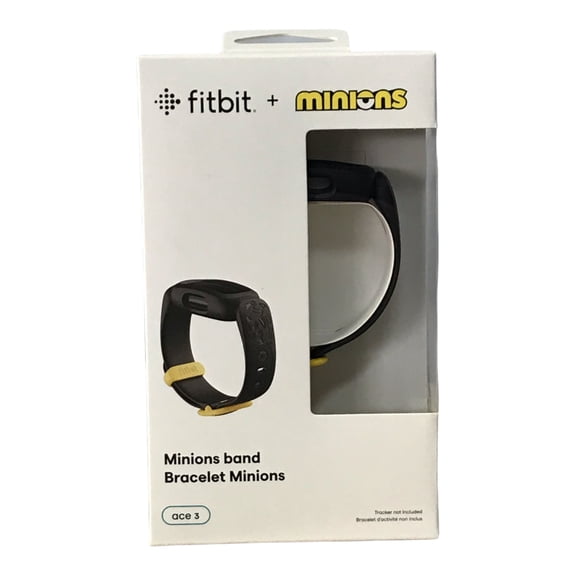 Fitbit Ace 3 Minions Band, Mischief Black, One Size