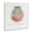 thumbnail image 4 of Stupell Industries Scallop Shell Relax Nautical & Beach Painting Wrapped Canvas Art Print Wall Art, 17 x 17, 4 of 8