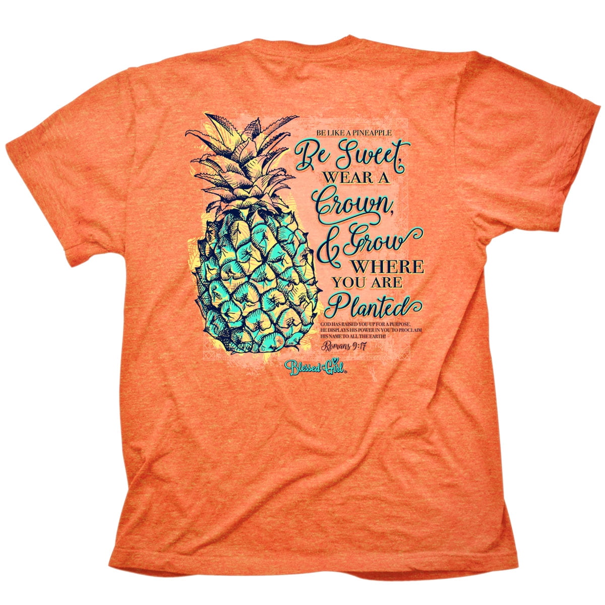Blessed Girl Blessed Girl Women's TShirt PineappleSunset 2X
