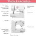 thumbnail image 3 of VIFERR Portable Sewing Machine 12 Stitches Multi-Functional Mending Sewing Machine for Beginners, 3 of 10