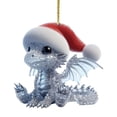 thumbnail image 1 of Xihbxyly Llavero de Cristal de Diamante, Colgante de Acrílico Brillante, Diseño Único de Gorro de Papá Noel, Brillante Decoración Navideña, Ideal para El Hogar o El Coche, Duradero y de Alta Calidad,, 1 of 6