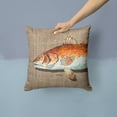 thumbnail image 2 of Carolines Treasures 8736PW1414 Red Fish Fabric Decorative Pillow 14HX14W multicolor, 2 of 4