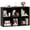 Black,6-Cube, variant on BarefHaven 8-Cube Bookcase, Large Floor Standing Horizontal Bookshelf with 8 Open Shelves & 2 Anti-Tipping Kits, Home Office Wooden Storage Book Shelf for Living Room, Study (Rustic Brown, 8-Cube)