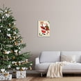 thumbnail image 2 of Merry Christmas Vintage Santa Holiday Graphic Art Gray Framed Art Print Wall Art, 2 of 7