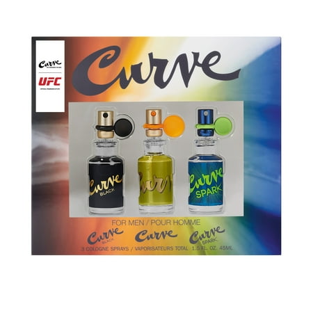 Curve Cologne 3-pc. Spray Coffret Gift Set for Men, 0.5 fl oz
