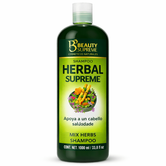 HERBAL Supreme Shampoo with Cacahuananche, Rosemary, Aloe & More.  33.8 fl oz