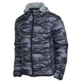 thumbnail image 4 of 9 Crowns Men's Lightweight Puffer Puffy Jacket (Blue/Camo, XX-Large), 4 of 5