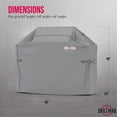 thumbnail image 7 of Grillman Premium BBQ Grill Cover, Heavy-Duty Gas Grill Cover for Weber, Brinkmann, Char Broil etc. Rip-Proof, UV & Water-Resistant (64 L x 24 W x 48 H, Gray), 7 of 7