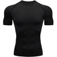 thumbnail image 1 of Men's Compression Shirt Short Sleeve Sports T-Shirt Training Shirt Elastic Quick-Drying Running Shirt, 1 of 7