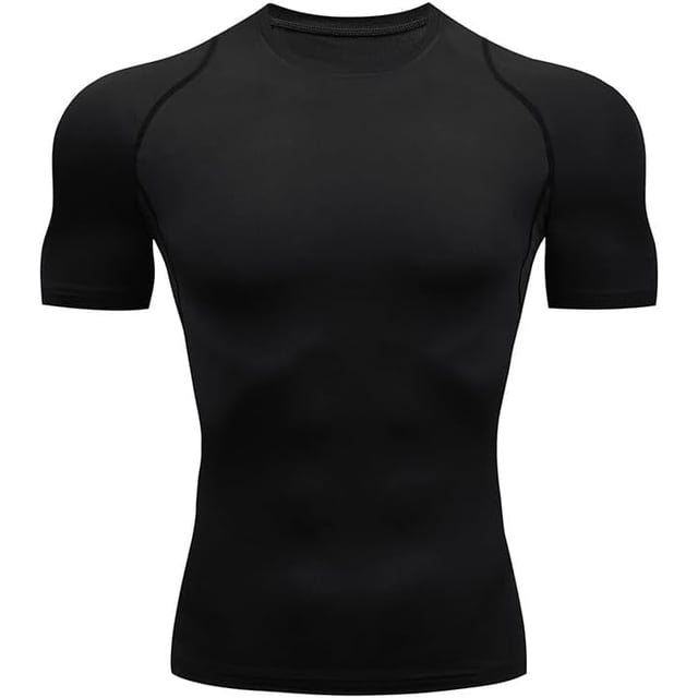 Men's Compression Shirt Short Sleeve Sports T-Shirt Training Shirt Elastic Quick-Drying Running Shirt
