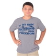 thumbnail image 4 of US Air Force My Mom Defending Freedom Crewneck T Shirts Boy Girl Teen Brisco Brands L, 4 of 5