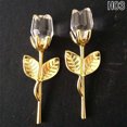 thumbnail image 4 of Naiovety Flor de rosa de cristal rojo, regalo del Día de San Valentín de la madre, decoración de boda para el hogar, decoración de mesa, centro de Decoración del hogar oro Naiovety JJ17974-02B, 4 of 6