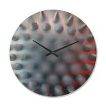 Designart 'Prickly Macro Texture Design ' Modern Wood Wall Clock