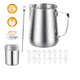 thumbnail image 1 of Leche Café Latte Nave Taza Jarra Para Espumar Cocina 600ml Xtellar Plateado, 1 of 3