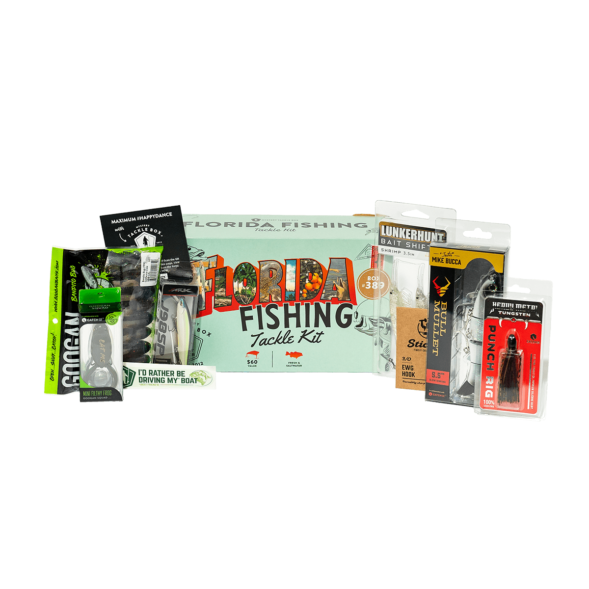 Mystery Tackle Box Florida Elite Fresh & Saltwater Fishing Tackle Kit