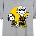 thumbnail image 3 of Peanuts - Charlie And Snoopy Skeleton - Juniors Ideal Flowy Muscle T-Shirt, 3 of 6