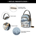 thumbnail image 4 of FORMRS Crossbody Bag for Women Quilted Travel Shoulder Cell Phone Purse with Chain Strap Handbag, Winter Village Serenity, 4 of 7