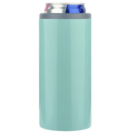 

Xigeapg 12OZ Stainless Steel Insulated Skinny Can Cooler Double-Walled Vacuum Stainless Steel 12 Oz Slim Cooler Can -Green