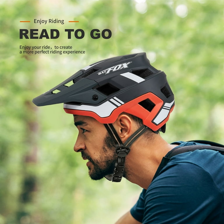 BATFOX Mountain Bike Helmet for Adults Men Women Cycling MTB