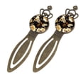 thumbnail image 2 of Starry Bee Copper Crown-Shaped Bookmarks, Set of 2 Stainless Steel Book Marks for Readers - Book Accessories, Reading Accessories, 2 of 5