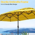 thumbnail image 5 of Autlaycil 15ft 3-Tiers Patio Umbrella with Airflow Smooth and Stable, Lock Bolt and Crank Rectangular umbrella for Deck Lawn Garden Yard, Bright Yellow, 5 of 7