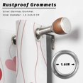 thumbnail image 2 of Outdoor Curtains for Patio Waterproof, Valentine's Day Outdoor Privacy Panels Grommet, Pink Red Love Sweet Falling Heart Romantic Blackout Outside Curtains for Porch/Cabana 54"x108", 1 Panel, 2 of 8