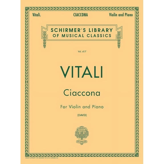 Ciaccona (Tomaso Antonio Vitali) (Sheet Music/Songbook)