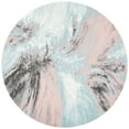 thumbnail image 2 of Safavieh Glacier Katelynn Abstract Area Rug, Pink/Blue, 5'3" x 5'3" Round, 2 of 12