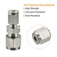 thumbnail image 4 of Uxcell 304 Stainless Steel 4mm x 8mm Tube OD Double Ferrule Straight Compression Tube Fitting, 4 of 5