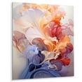 thumbnail image 2 of Designart "Orange Grey Fractal Harmonic Convergence" Fractals Metal Wall Art, 2 of 5