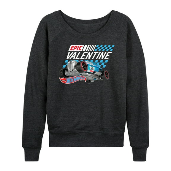 Hot Wheels - Valentine's Epic - Ladies French Terry Long Sleeve Shirt