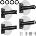 thumbnail image 1 of Wall Mounted Weight Plate Holder & Barbell Rack Fit Olympic Weight Plates Protective Rubber Pad, 1 of 7