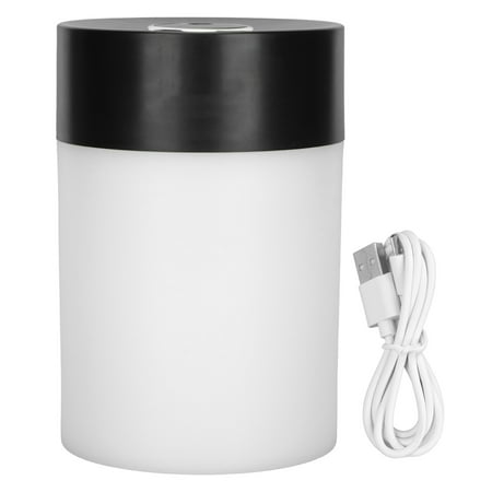

Flash Sale Air Humidifier Automatic Shutdown Protection Warm Ambience Light USB Charging Low Noise Cool Mist Humidifier for DeskBlack
