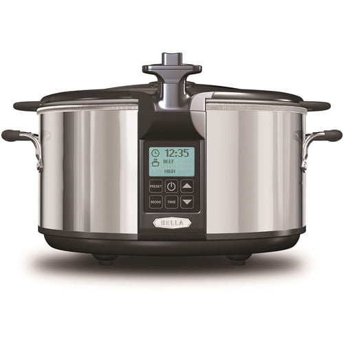 Bella 6.5 qt Programmable Slow Cooker with Locking Lid