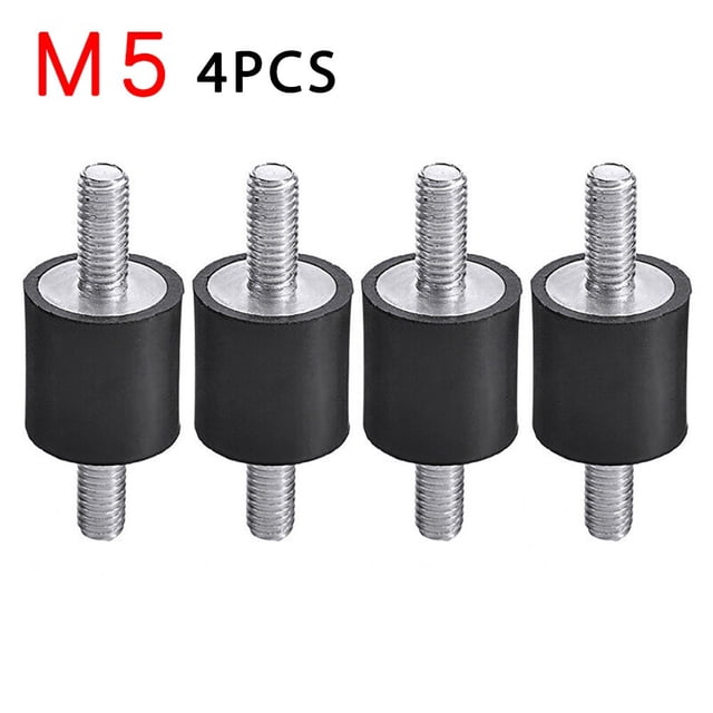 BTOER 4X Rubber Buffer Set Vibration Damper Silent Block Rubber Metal Buffer M5 M6 M8 Protects Against Vibration Interference
